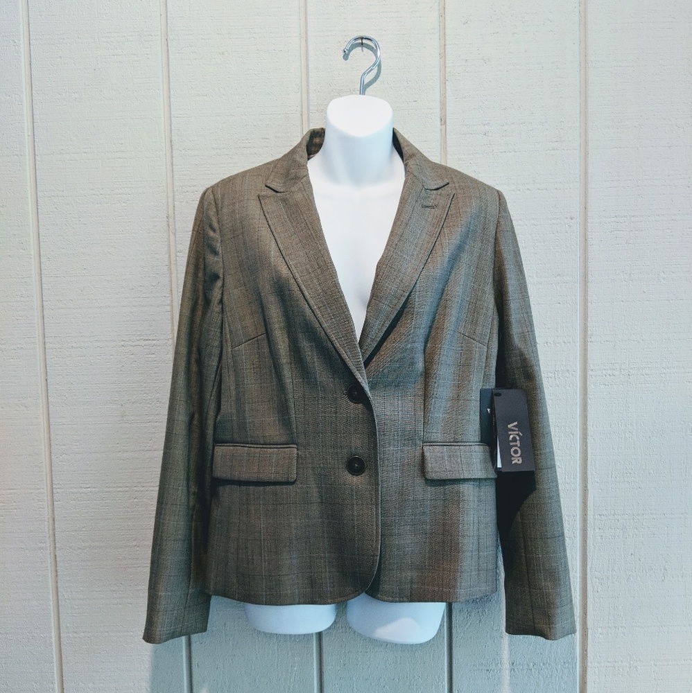 NWT Vintage Victor Alfaro Tan Blazer
